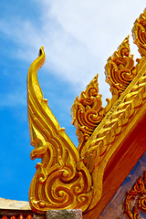 Image showing   samui bangkok in thailand incision of the buddha gold  temple