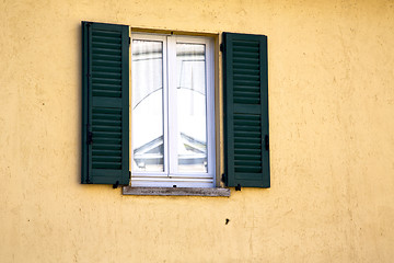 Image showing shutter europe  italy  lombardy       in  the milano old   windo