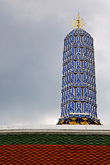 Image showing  thailand  bangkok in   asia sky    and  colors   mosaic