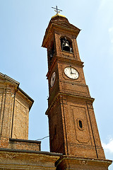 Image showing  sunny day    milan   old abstract in roof tower bell 