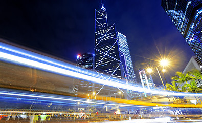 Image showing hong kong traffic night