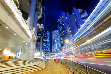 Image showing hong kong traffic night