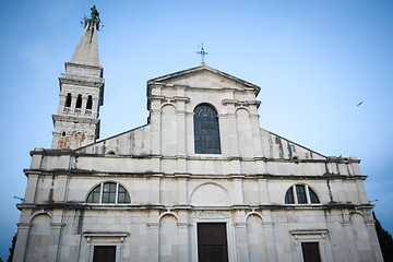 Image showing Exterior of Saint Euphemia church at sunset