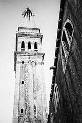 Image showing Saint Euphemia belfry bw