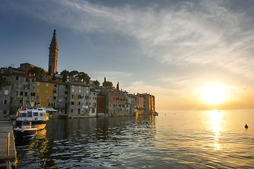 Image showing Sunset in Rovinj