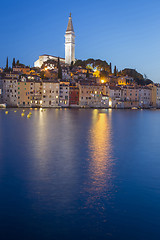 Image showing Sunset in Rovinj on Adriatic coast