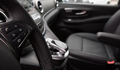 Image showing Closeup photo of car interiors 