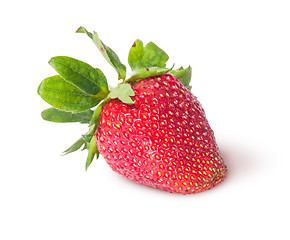 Image showing Single freshly strawberries