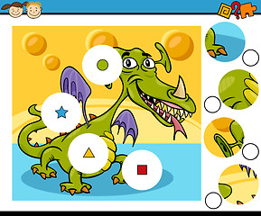 Image showing match pieces game cartoon