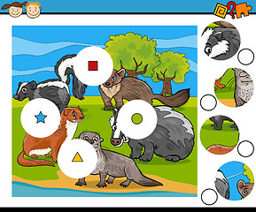 Image showing match pieces game cartoon