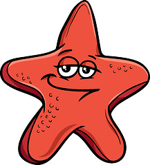 Image showing sea starfish cartoon illustration