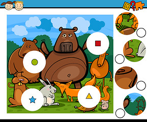 Image showing match pieces game cartoon