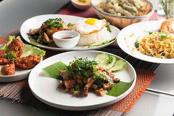 Image showing Authentic Thai Food Dishes