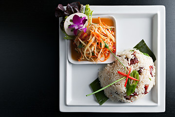 Image showing Thai Pork and Rice