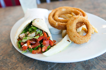 Image showing Pita Wrap Sandwich