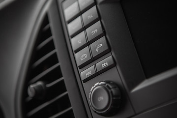 Image showing Closeup photo of car interiors 
