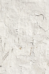 Image showing Grungy white concrete wall background