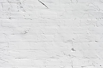 Image showing Grungy white concrete wall background