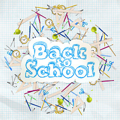 Image showing Back to school design. EPS 10