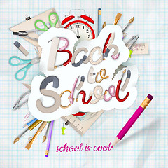 Image showing Back to school background. EPS 10