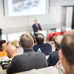 Image showing Speaker at Business Conference and Presentation.