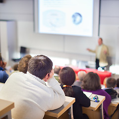 Image showing Speaker at Business Conference and Presentation.