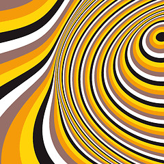 Image showing Abstract swirl background. Pattern with optical illusion. 