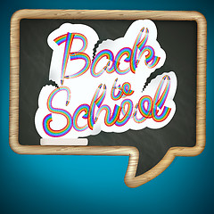 Image showing Back to school sign. EPS 10