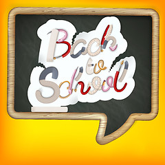 Image showing Back to school sign. EPS 10