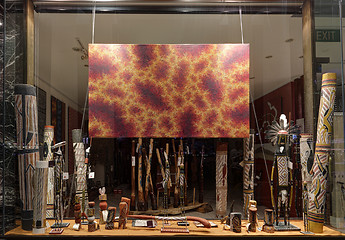 Image showing Retail shop window display for aboriginal objects at Circular Qu