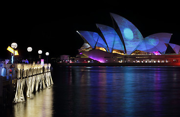 Image showing Sydney Opera House Moonscape Vivid Sydney