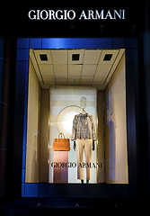 Image showing Window of Giorgio Armani Sydney