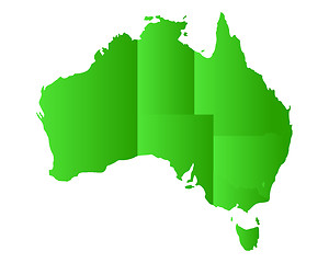 Image showing Map of Australia