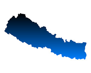 Image showing Map of Nepal