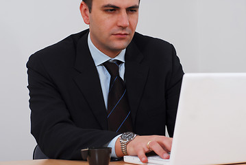 Image showing Entrepreneur working on his laptop