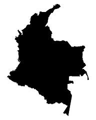 Image showing Map of Colombia