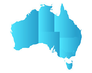 Image showing Map of Australia