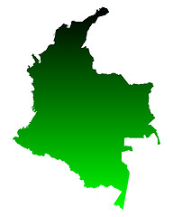 Image showing Map of Colombia