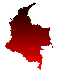 Image showing Map of Colombia