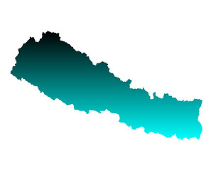 Image showing Map of Nepal