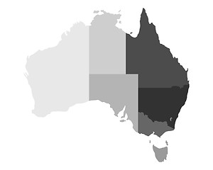 Image showing Map of Australia