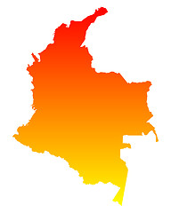 Image showing Map of Colombia