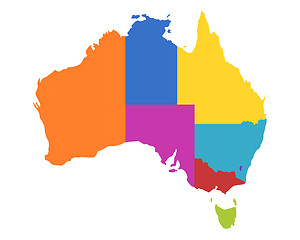 Image showing Map of Australia