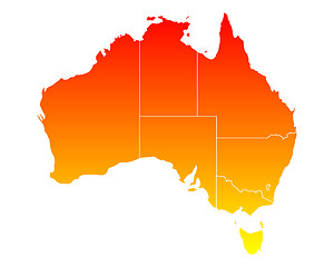 Image showing Map of Australia