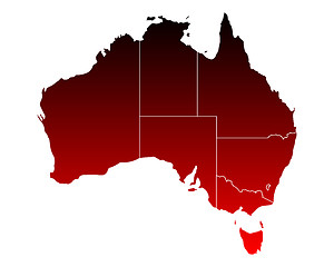 Image showing Map of Australia