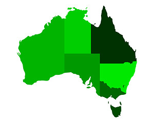 Image showing Map of Australia