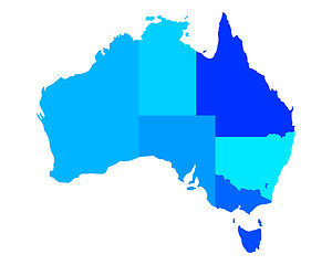 Image showing Map of Australia