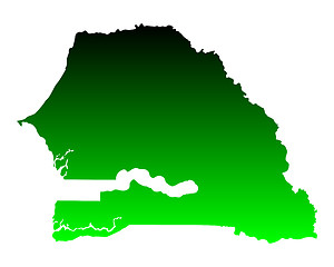 Image showing Map of Senegal