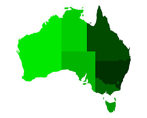 Image showing Map of Australia