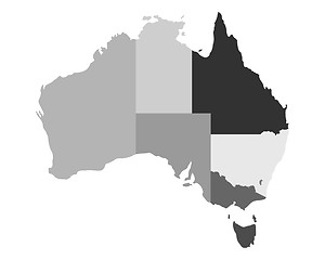 Image showing Map of Australia